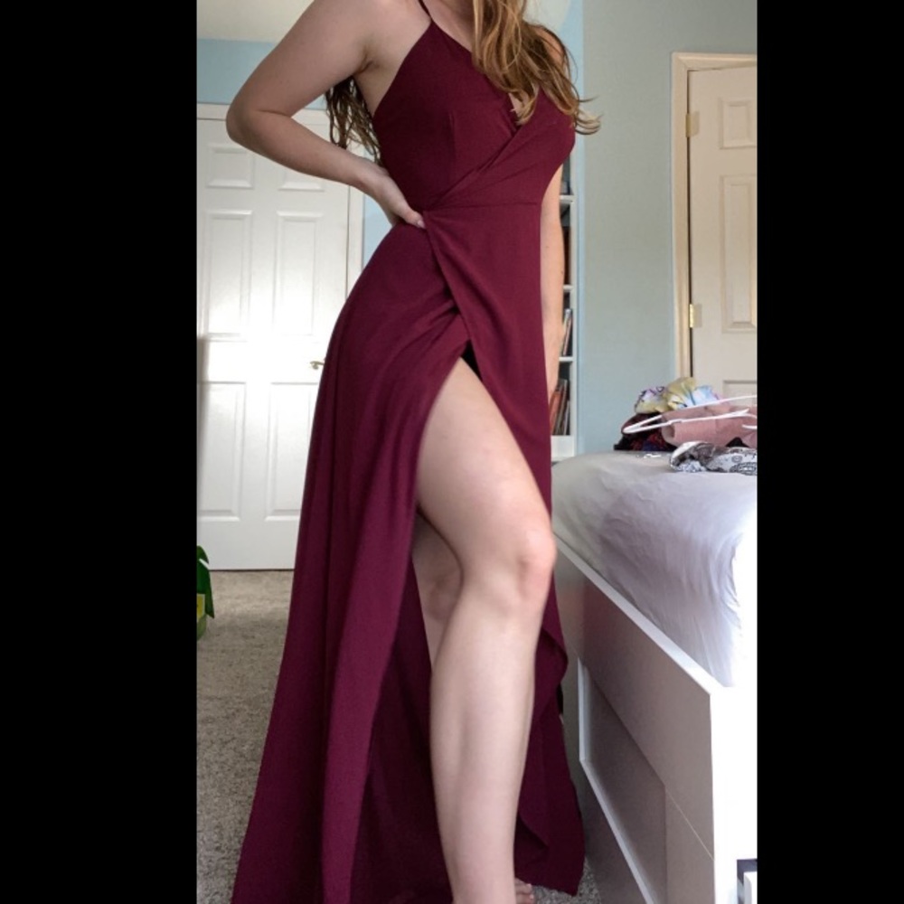 Wine Formal Dress